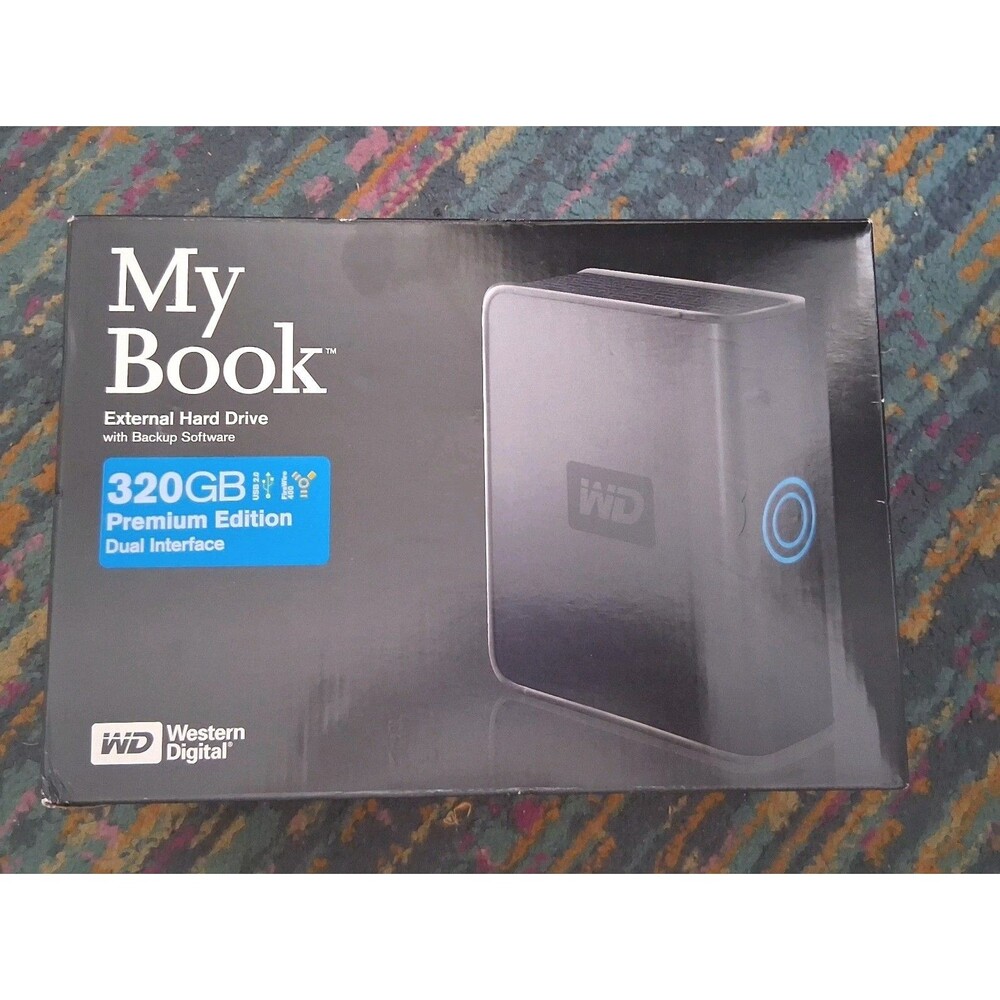 Western Digital My Book Premium Edition 320GB External Hard Drive Dual Open box
